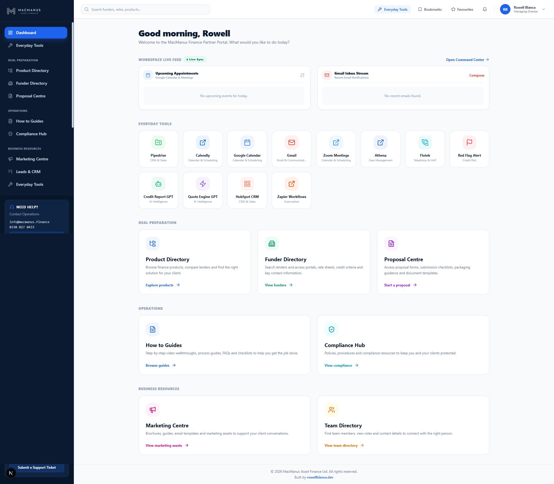 MacManus Asset Finance Portal